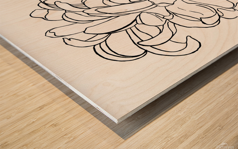 Mum White Background 1 Wood print