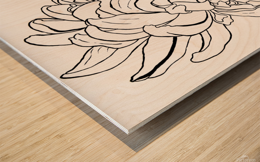 Mum White Background 2 Wood print