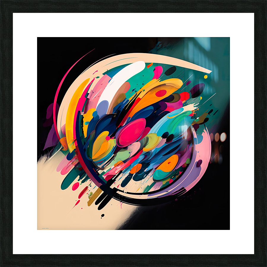 Mixed Paint Picture Frame Printing
