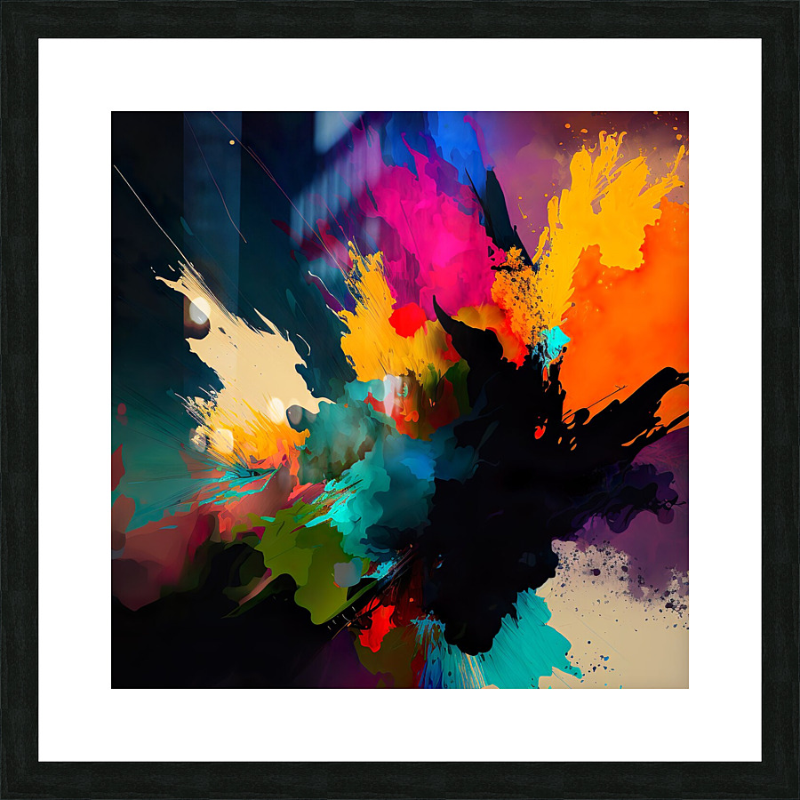 Ink Blot Picture Frame Printing