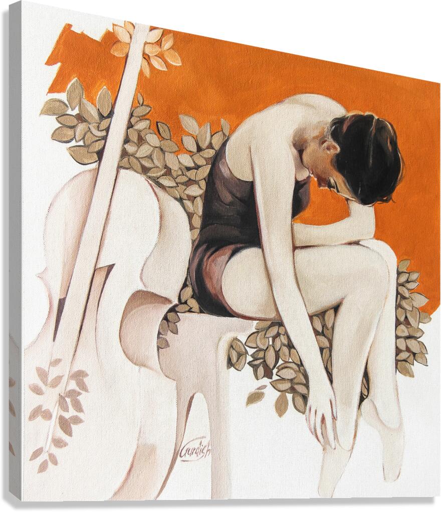 A Violent Prayer Figurative Art Canvas Print