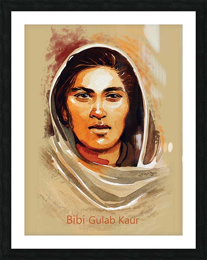 BiBi gulab kaur Picture Frame Printing