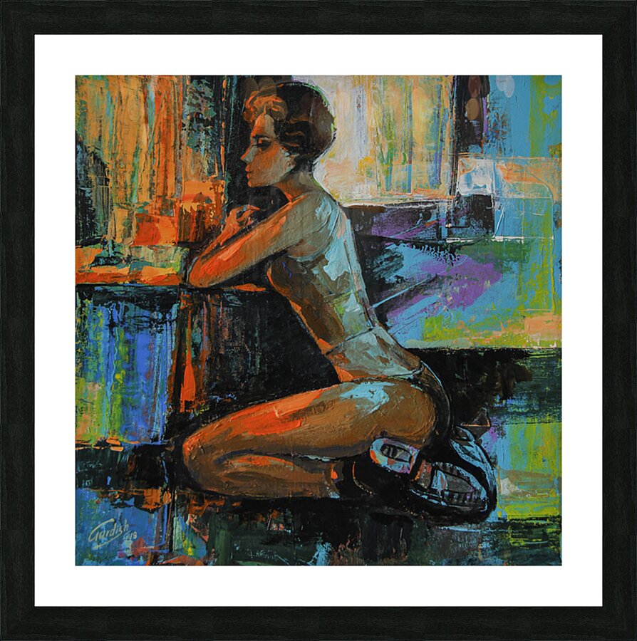 Looking through window Picture Frame Printing