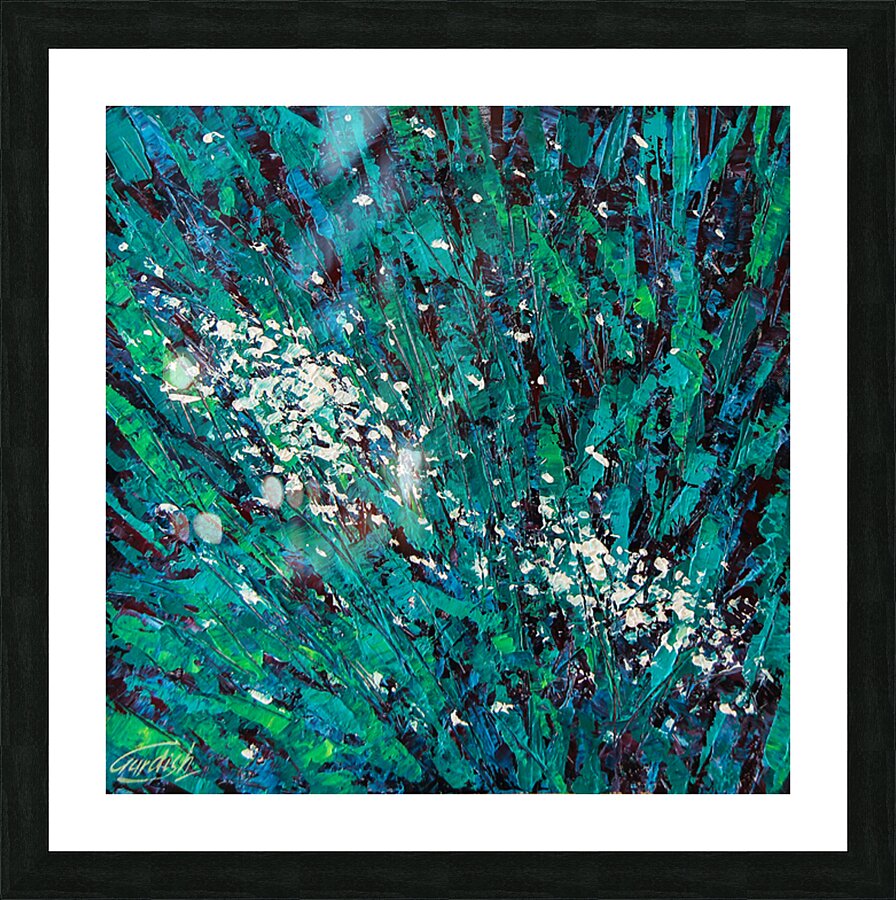 Flowers blooming Picture Frame Printing