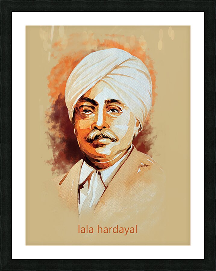 Lala Hardayal Picture Frame Printing