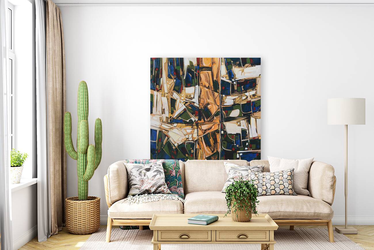 Abstract Landscape Art Reproduction