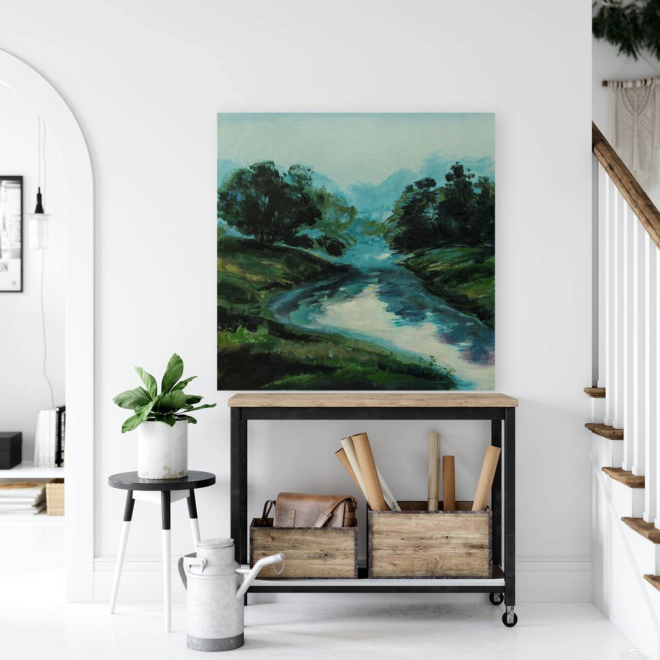 The Moonlit River Reproduction