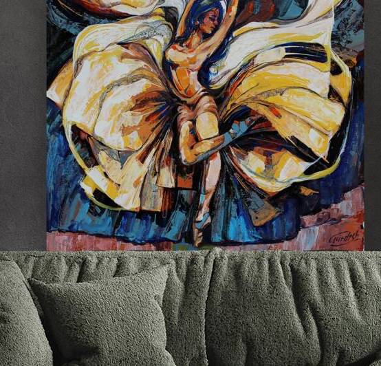 Dance Paintings- The golden balance by Gurdish Pannu India