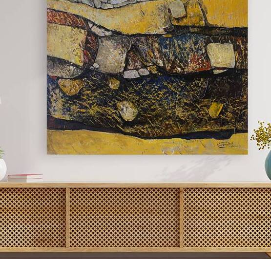 Hawaiian Sea mount painting by Gurdish Pannu India