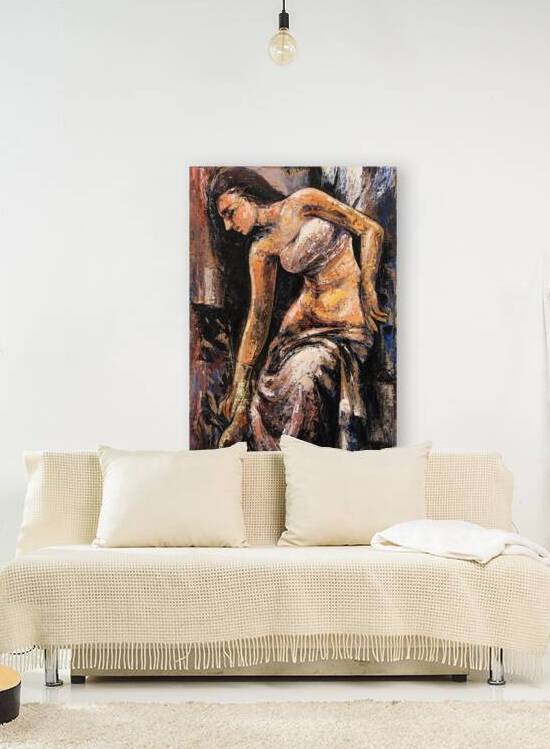 Rebirth Painting  After the Bath by Gurdish Pannu India
