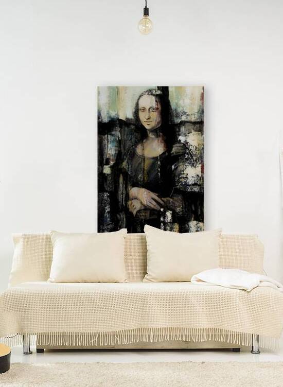 Rebirth Painting  Mona Lisa by Gurdish Pannu India