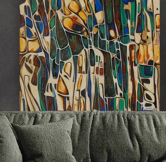 Modern nature art by Gurdish Pannu India