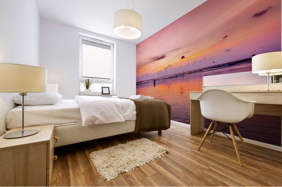 Romantic sunset Goa India Mural print