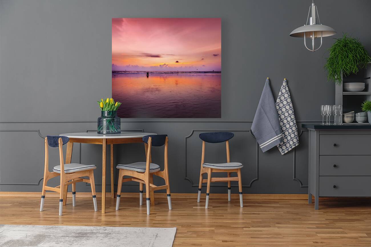 Romantic sunset Goa India Reproduction