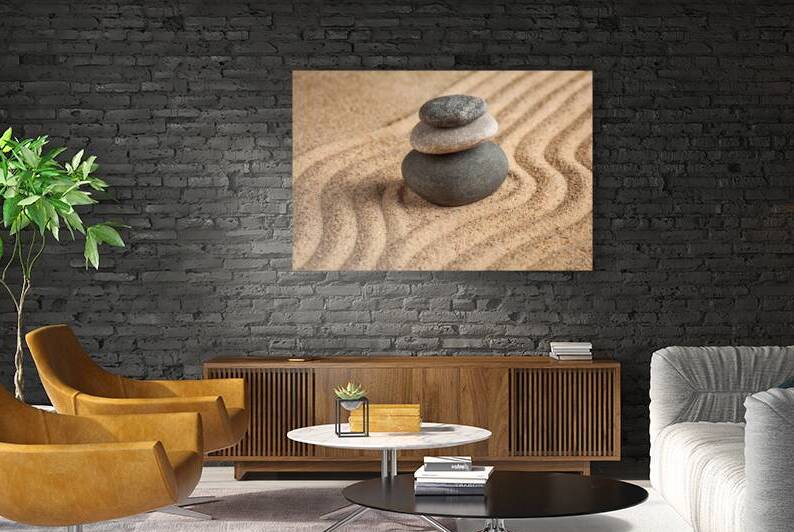 Japanese Zen stone garden by Dmitry Rukhlenko