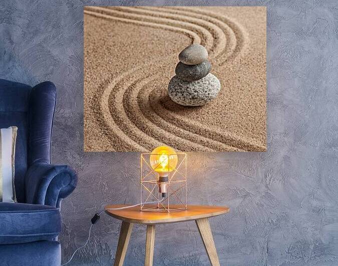 Japanese Zen stone garden by Dmitry Rukhlenko