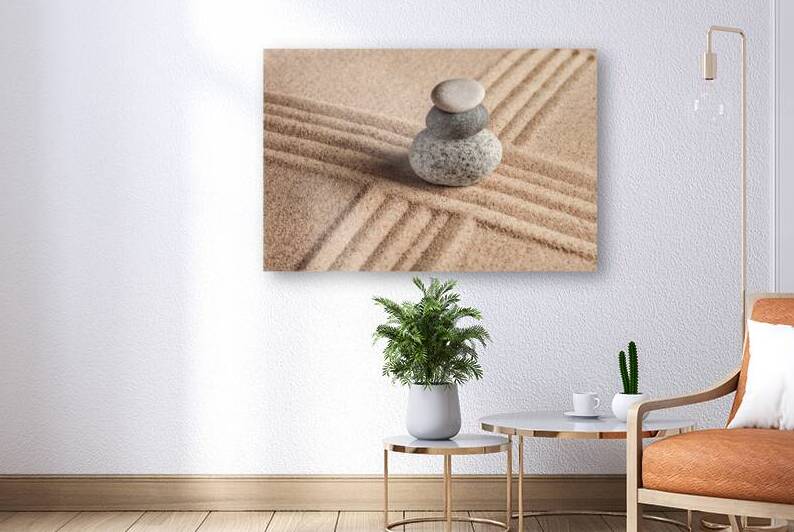 Japanese Zen stone garden by Dmitry Rukhlenko