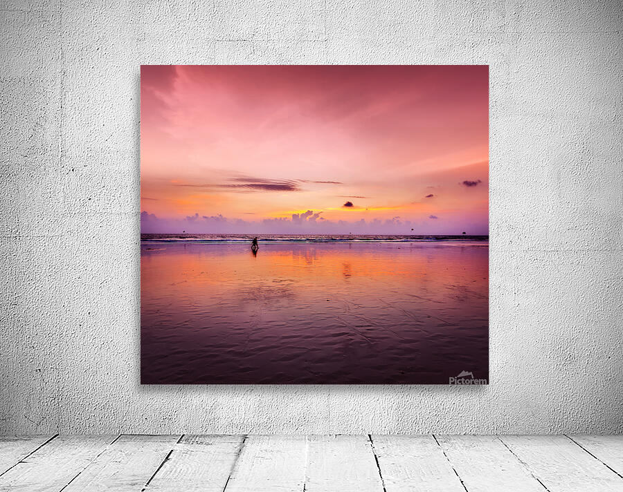 Romantic sunset Goa India Wall Preview