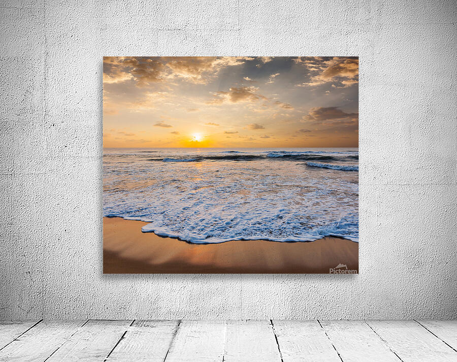 Sunrise on beach Wall Preview