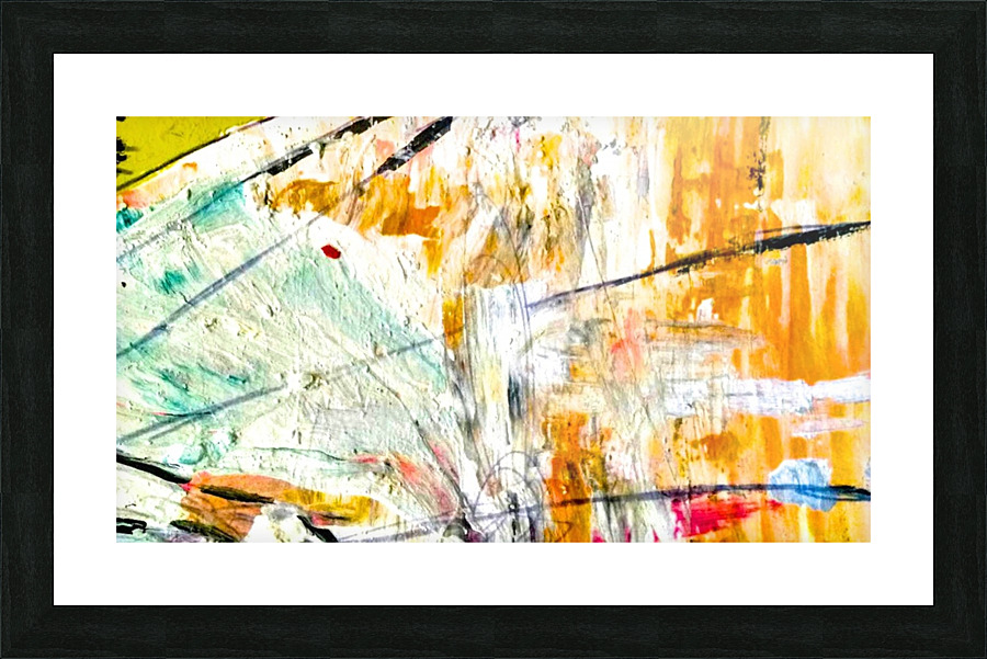Butterscotch Swirl Picture Frame print