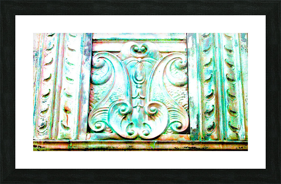 Weathered Copper Picture Frame print