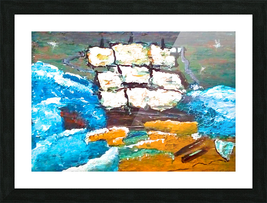 Shipwrecked Picture Frame print