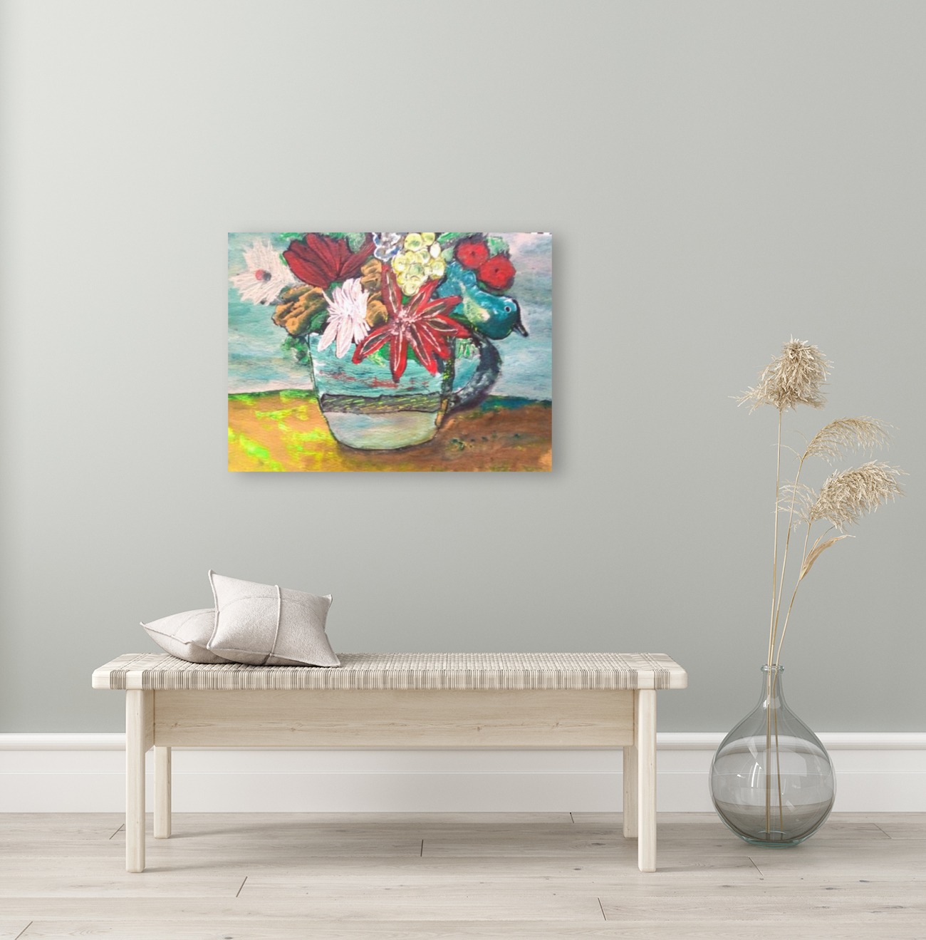 Cup O Flowers Reproduction