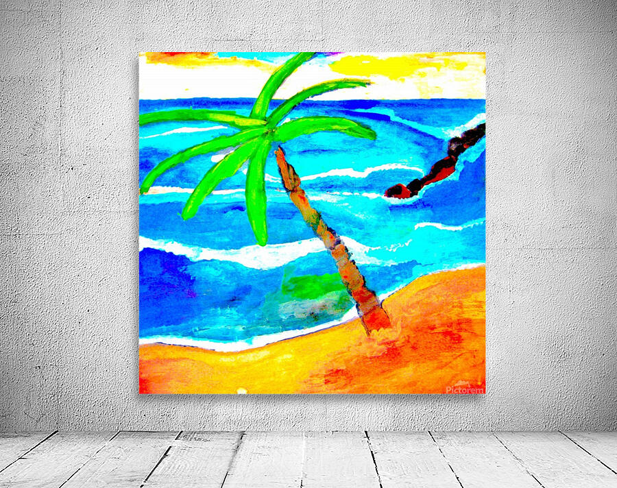 Tropical Palm Wall Preview