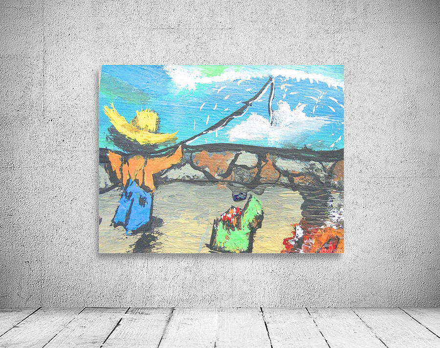 Boy Fishing Wall Preview