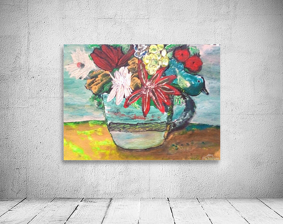 Cup O Flowers Wall Preview