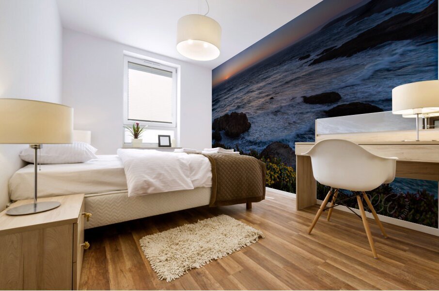 Sunset Surf Print Mural print