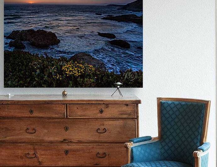 Sunset Surf Print by RogerElliottPhotos