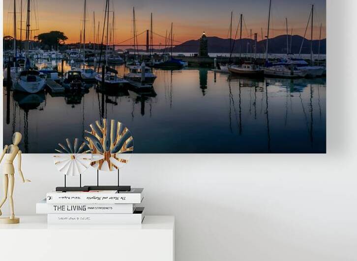 Marina Golden Sunset Print 8704171212 copy by RogerElliottPhotos