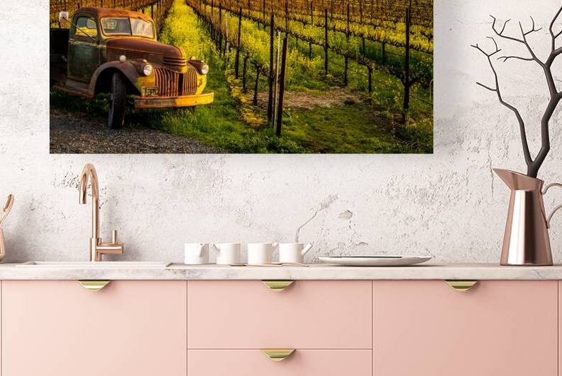 Sangiacomo Mustard Truck print by RogerElliottPhotos