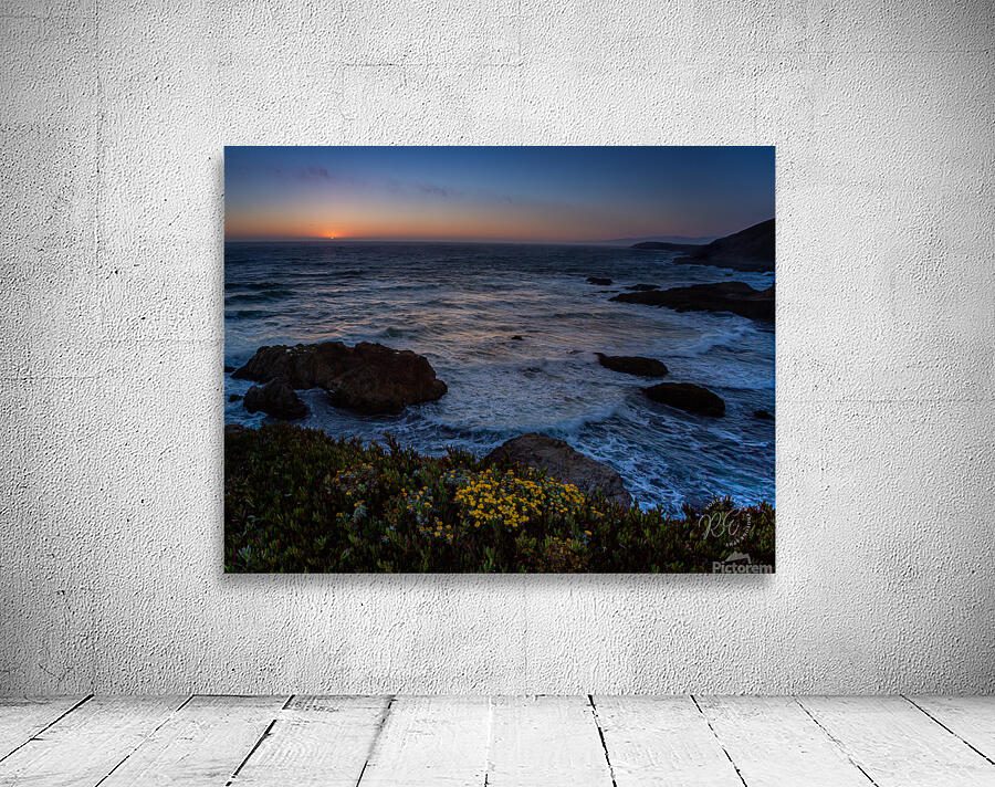 Sunset Surf Print Wall Preview