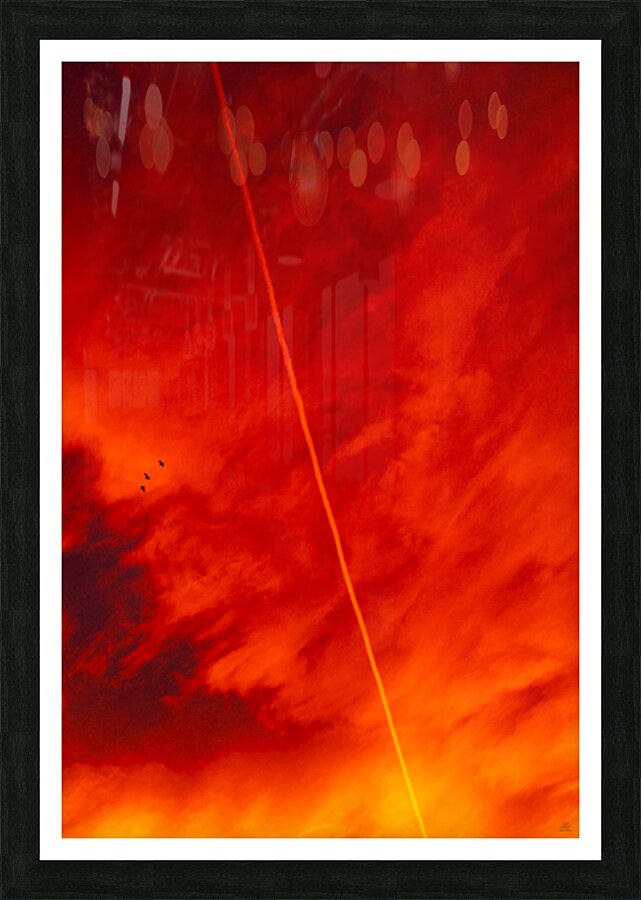 Wake of Fire Picture Frame print