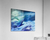 Humpback in the clouds Acrylic Print