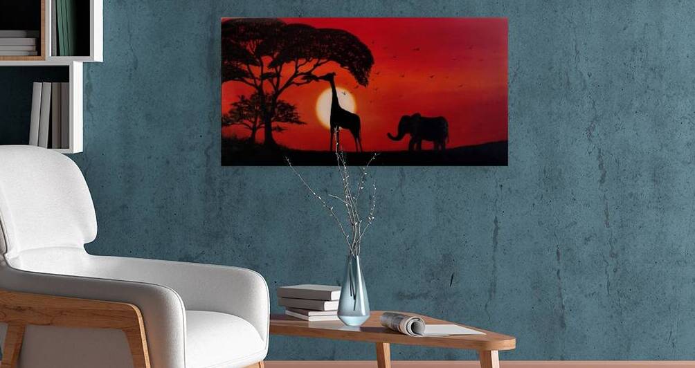 African Savannah Sunset by Erin Randall
