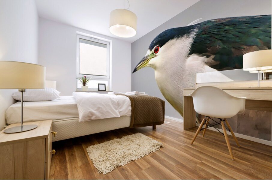 Night Heron Mural print