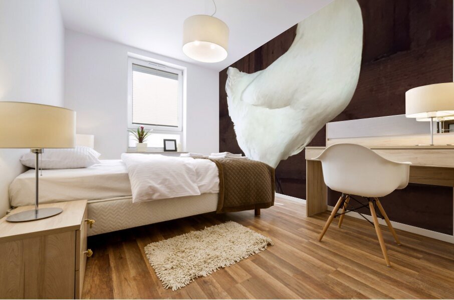White Rooster Mural print