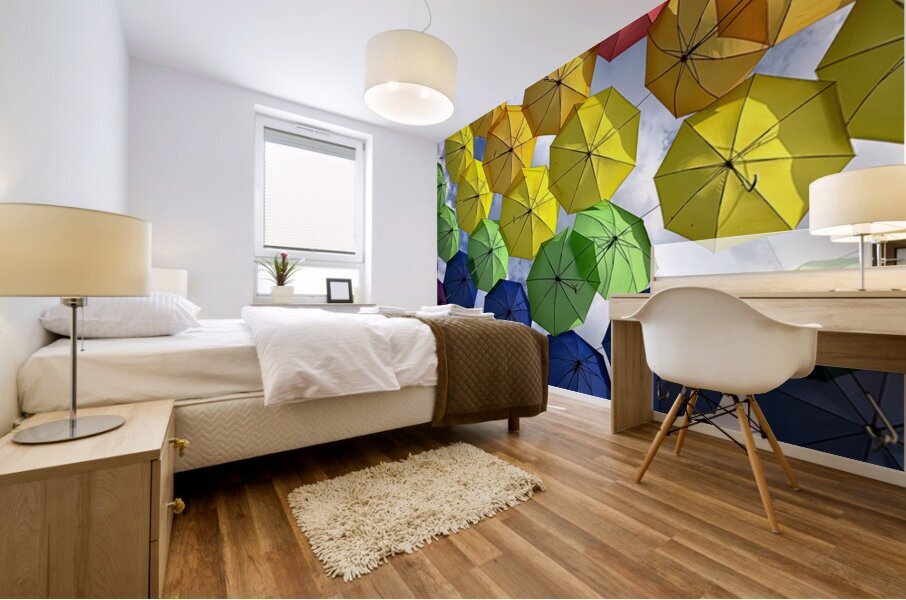 Auburn Umbrellas  Mural print