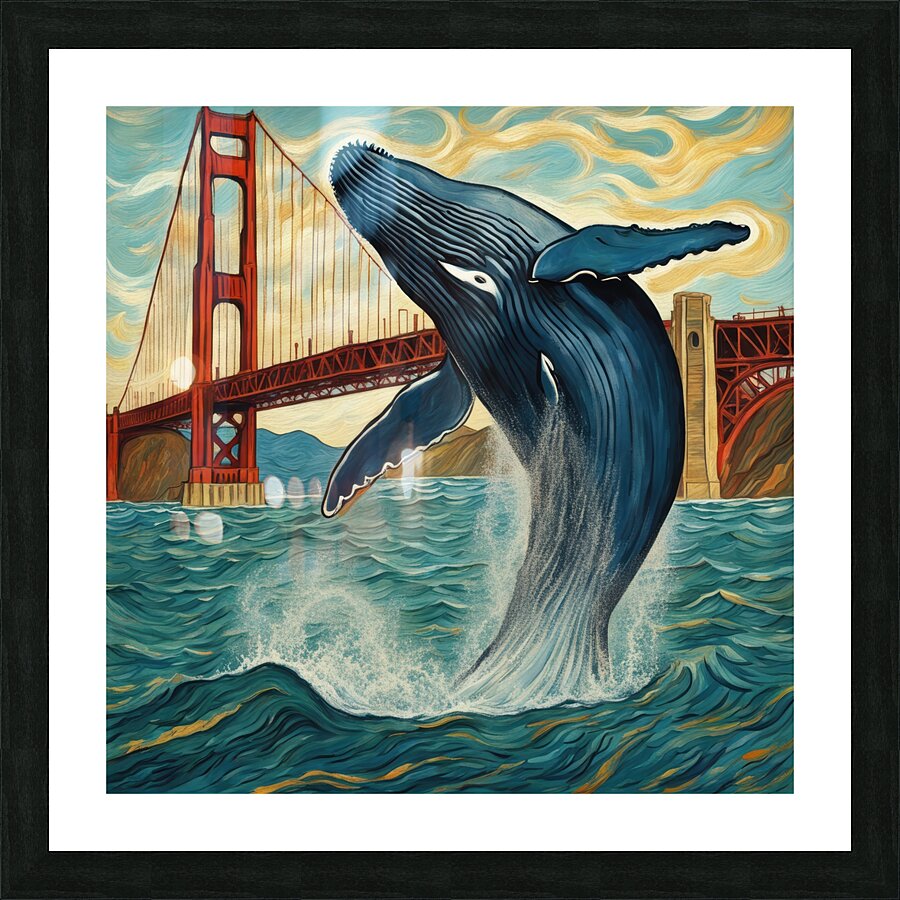 Humpback SF Picture Frame print