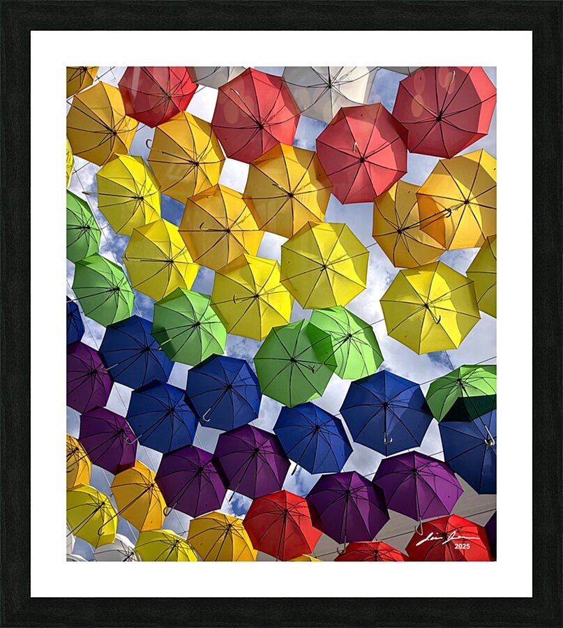 Auburn Umbrellas  Picture Frame print
