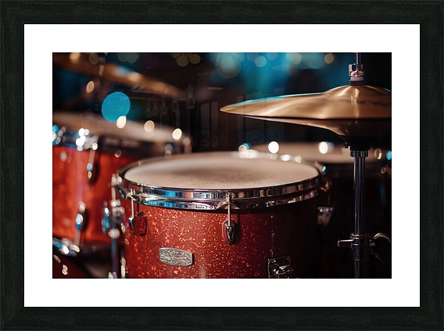 Close-up Drums jazz Picture Frame print