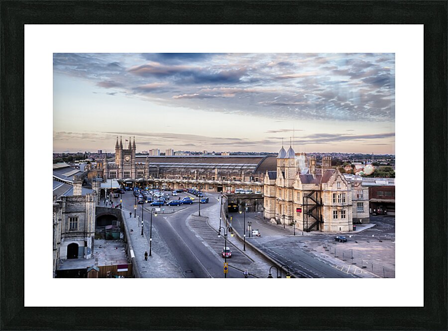 Bristol train station Picture Frame print