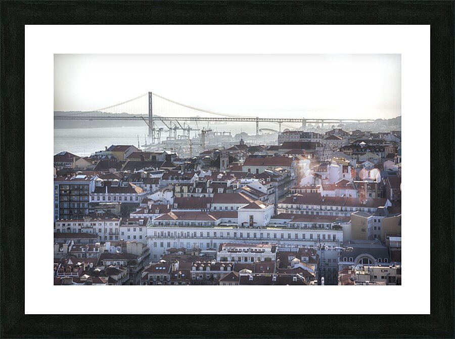 Lisbons panorama Picture Frame print