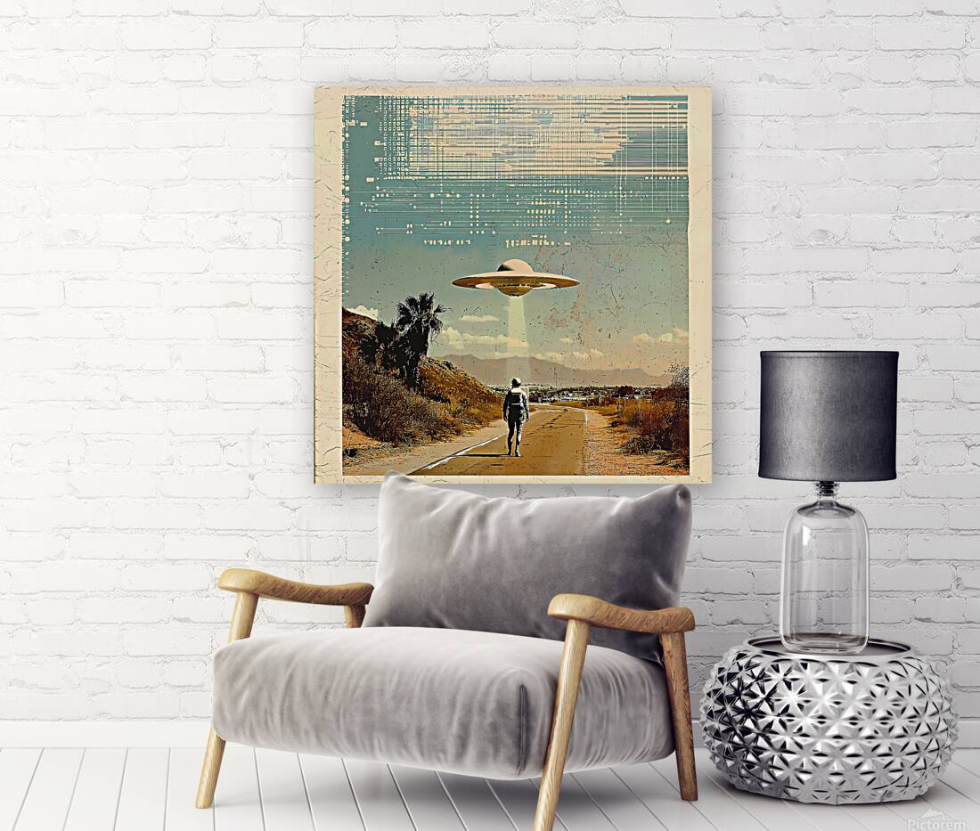 Stylish retro poster with graphic elements Reproduction