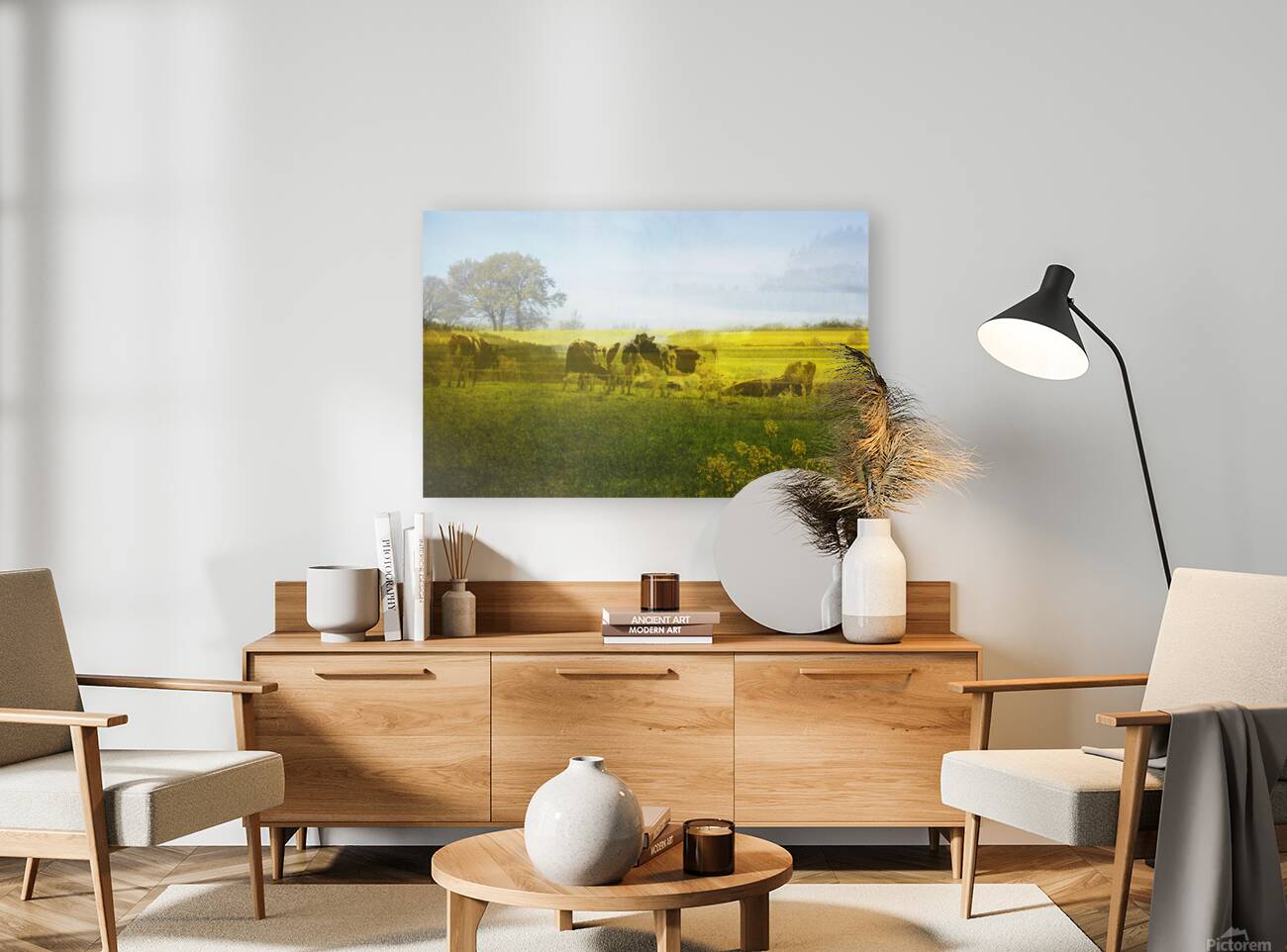 Belgian spring landscape Reproduction