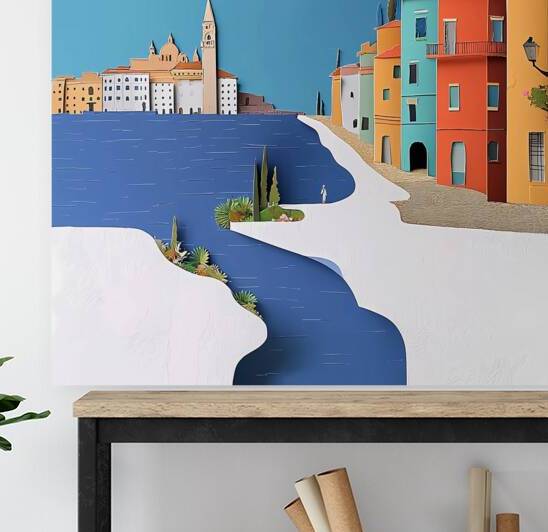conceptual paper collage style by Ariadna-de-Raadt