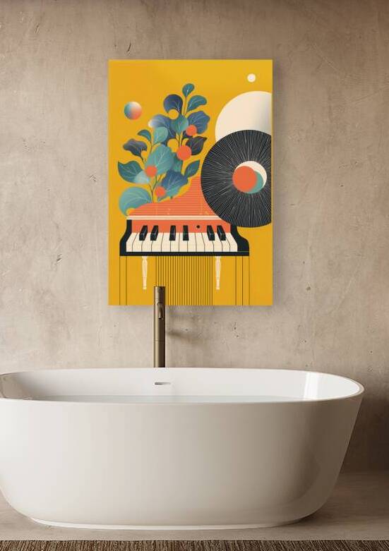 music poster illustration conceptual contemporary style by Ariadna-de-Raadt